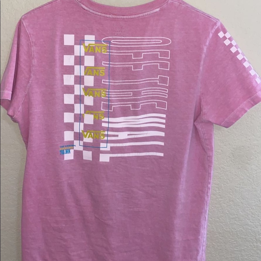 Vans Off The Walls Pink T-Shirt